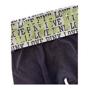 Y2K Women PINK Cropped leggings with Foldover Gem Top Green